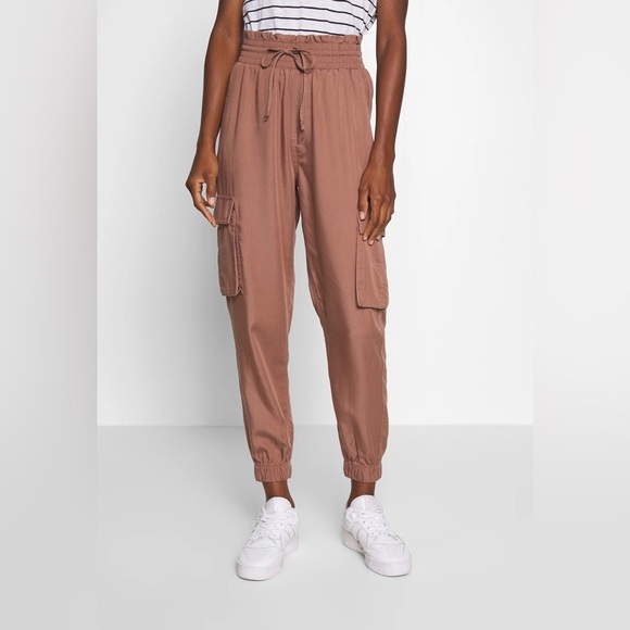 Abercrombie & Fitch Pants - Abercrombie and Fitch Cargo Jogger Pull On Pants High Rise Brown Size XL